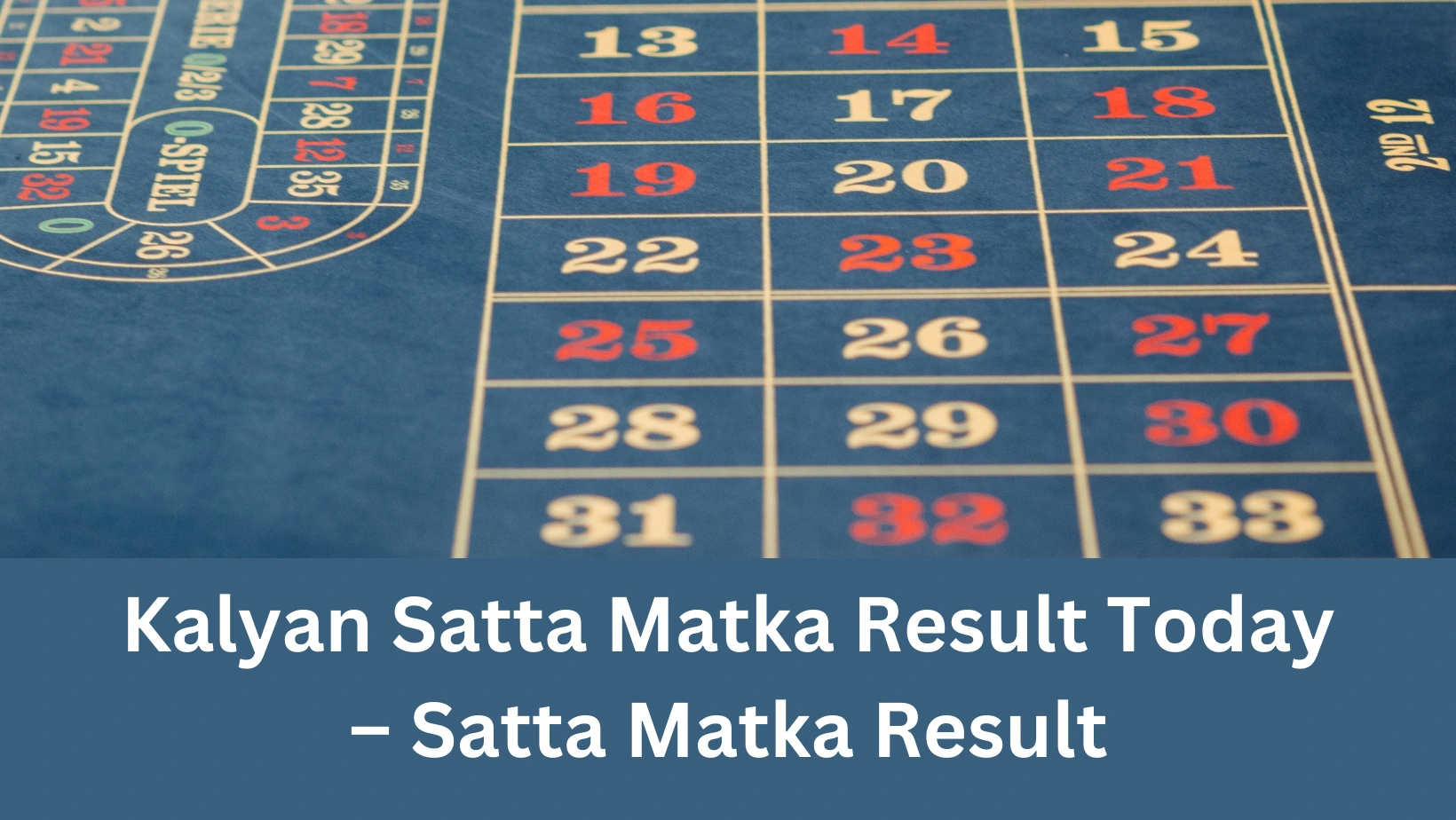 Kalyan Satta Matka Result Today – Satta Matka Result Satta Matka Kalyan Matka Fix Matka Matka Result Today 2022-2023